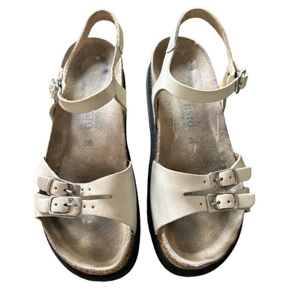 Mephisto Shoes - MESPHISTO BONE LEATHER SANDALS